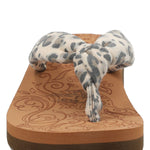 Hawaiana Mujer Zinaria Beige Leopardo Azaleia
