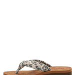 Hawaiana Mujer Zinaria Beige Leopardo Azaleia