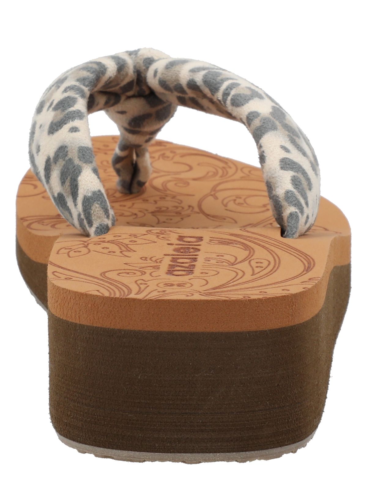 Hawaiana Mujer Zinaria Beige Leopardo Azaleia