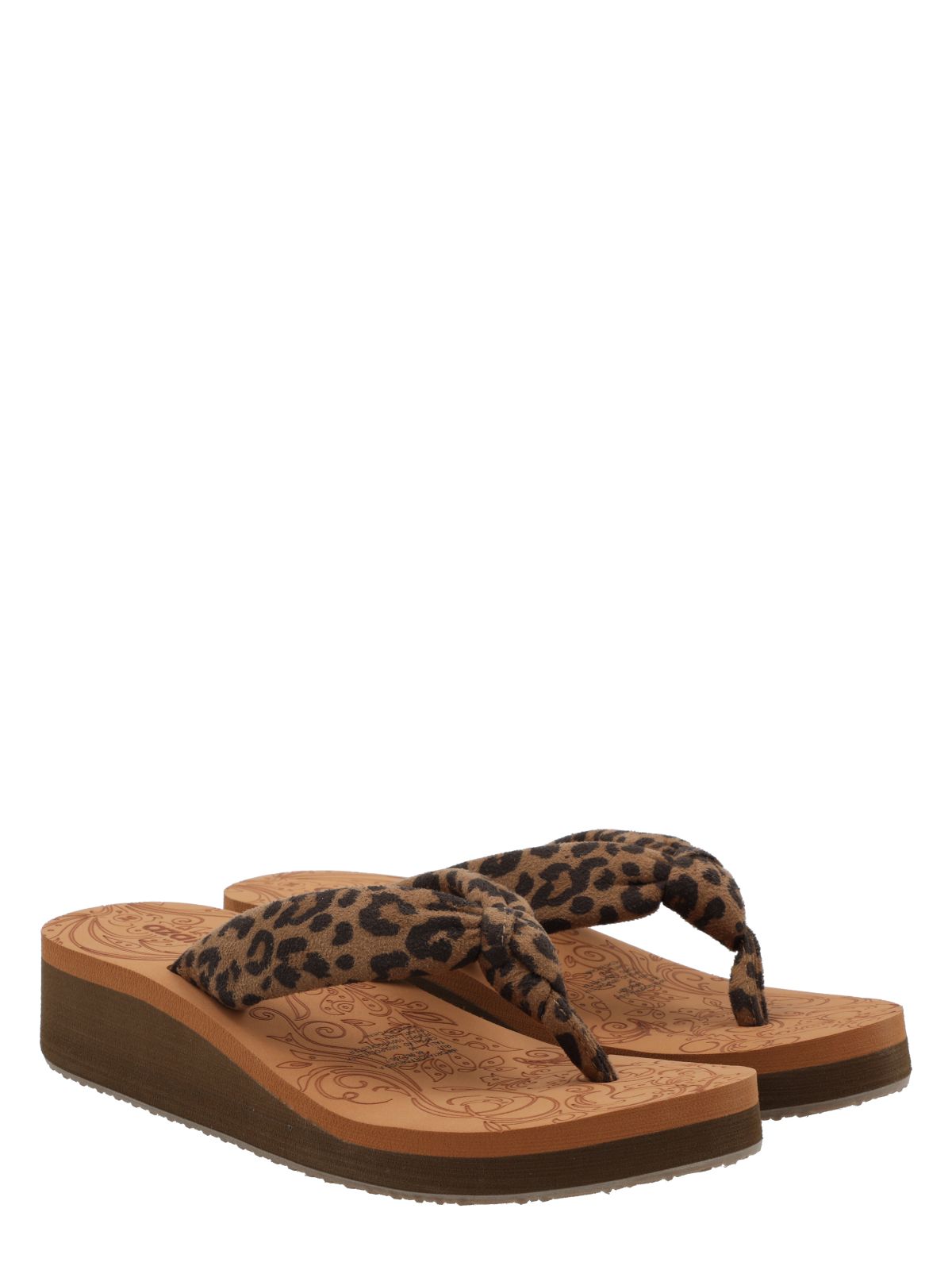 Hawaiana Mujer Zinaria Café Leopardo Azaleia