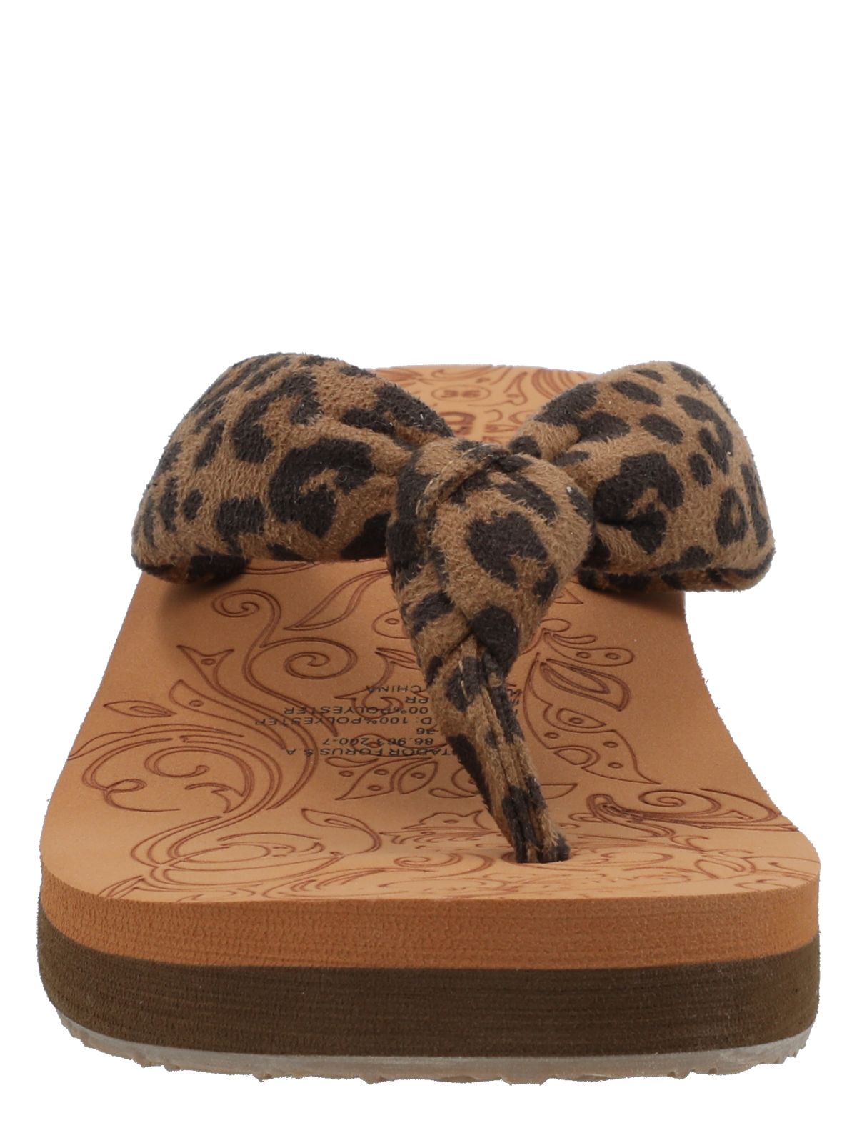 Hawaiana Mujer Zinaria Café Leopardo Azaleia