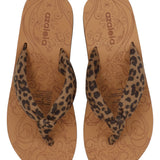 Hawaiana Mujer Zinaria Café Leopardo Azaleia