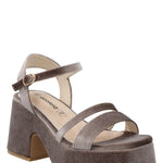 Sandalia Mujer Denia Beige Azaleia
