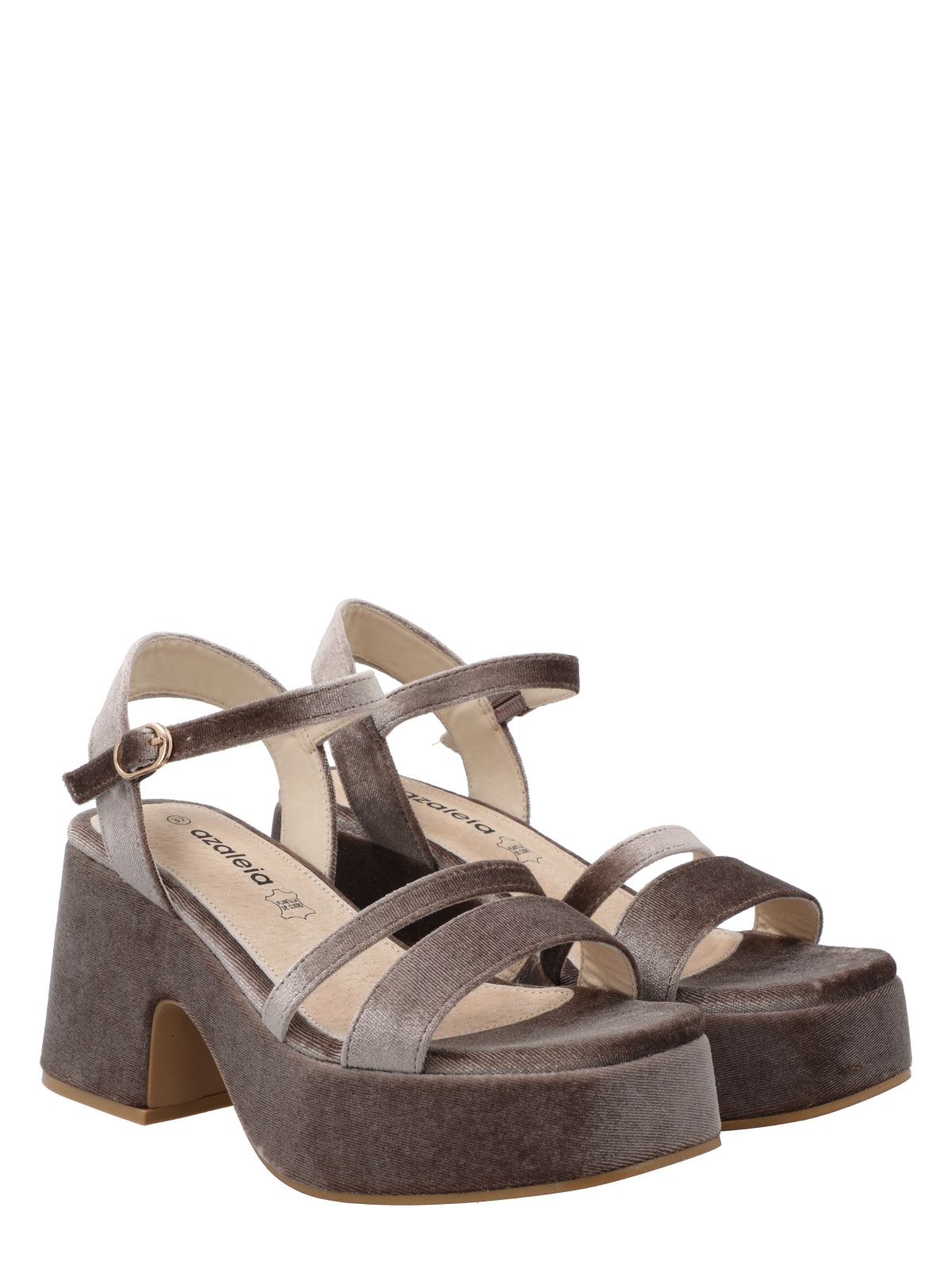 Sandalia Mujer Denia Beige Azaleia