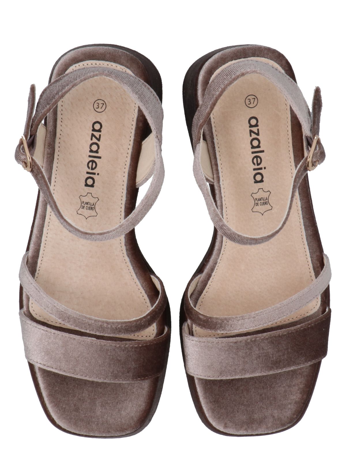 Sandalia Mujer Denia Beige Azaleia