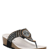 Sandalia Mujer Paloma Negro Azaleia