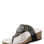 Sandalia Mujer Paloma Negro Azaleia