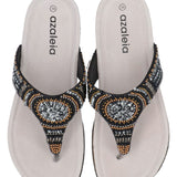 Sandalia Mujer Paloma Negro Azaleia