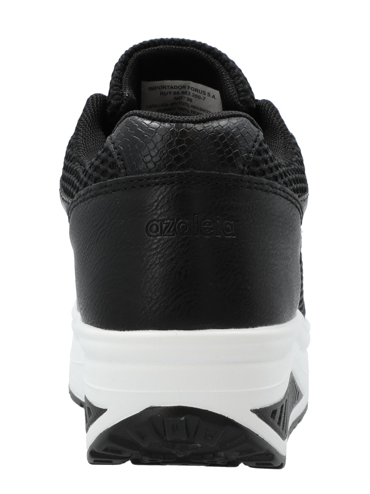 Zapatilla Mujer Camelia Negro Azaleia
