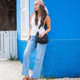 Cartera Mujer Caeli Cross Negro Azaleia