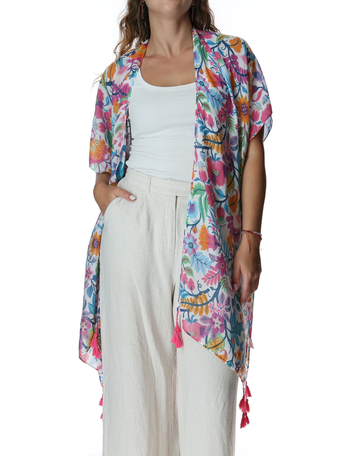 Salida De Baño Mujer Az Pareo Flores Multicolor Azaleia