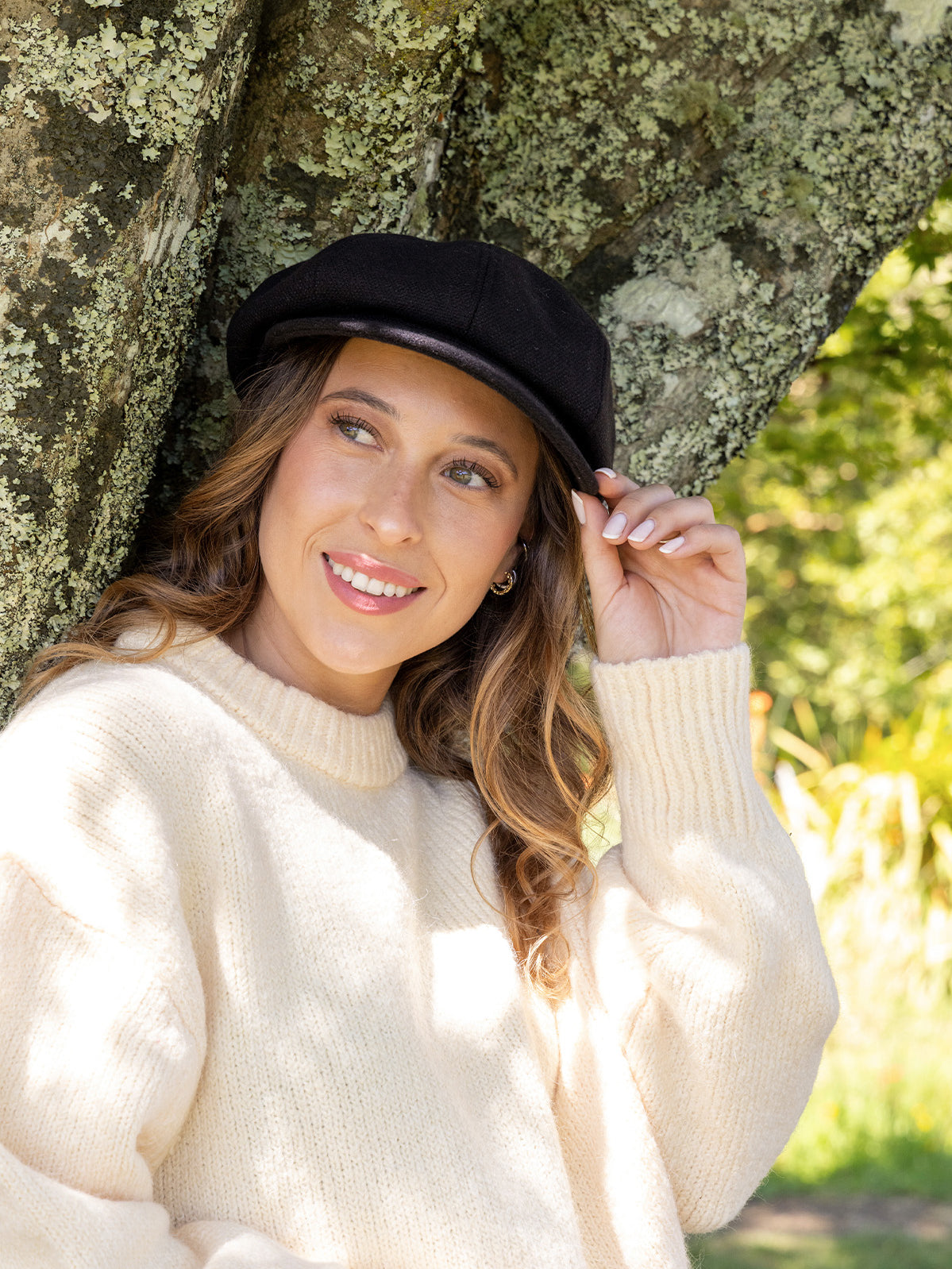 Boina Textil Mujer Marsella Beret Negro Azaleia