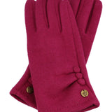 Guantes Mujer Button Glove Rojo Azaleia