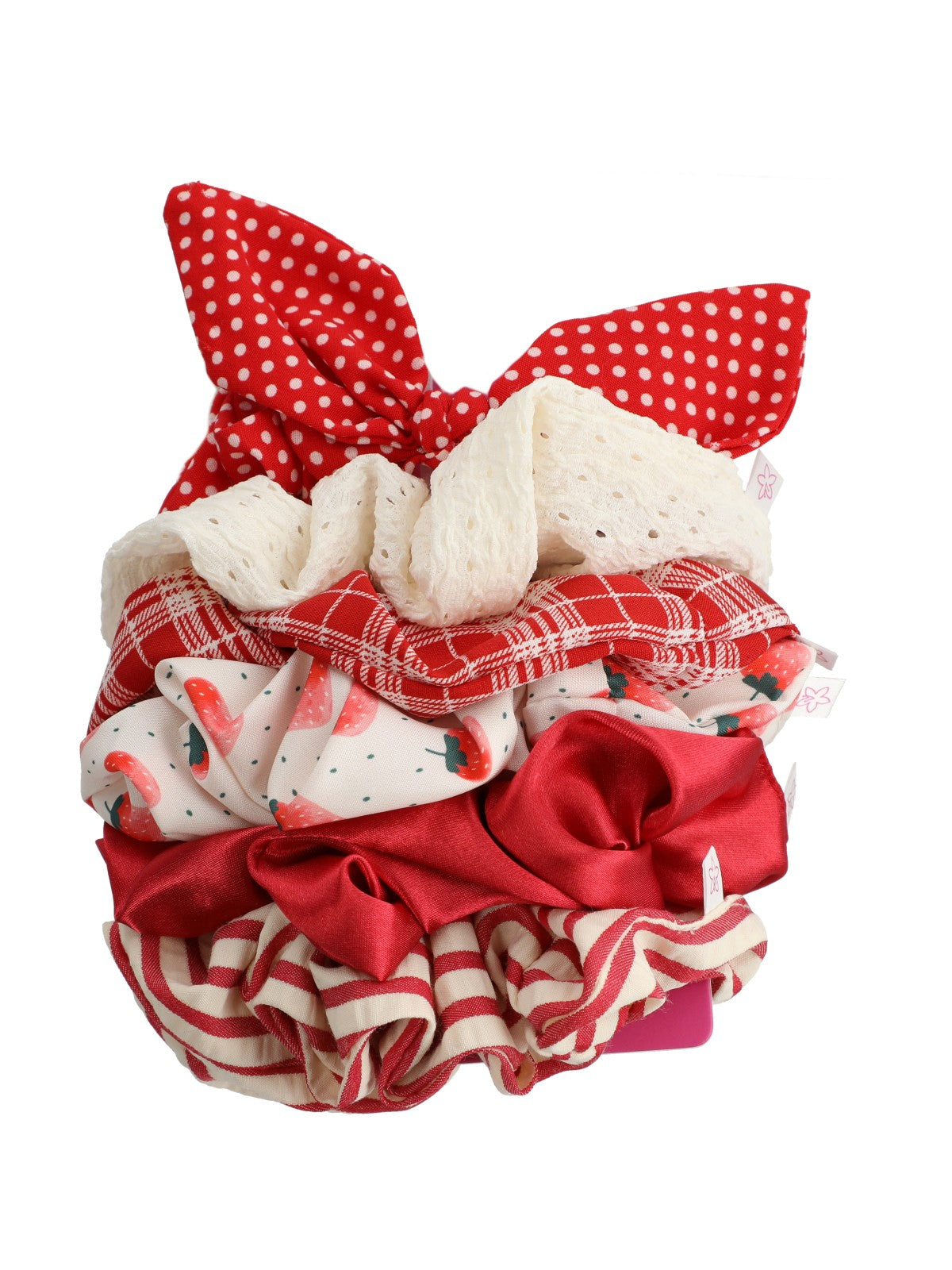 Pack Colet Mujer Set Scrunchie Rojo Azaleia