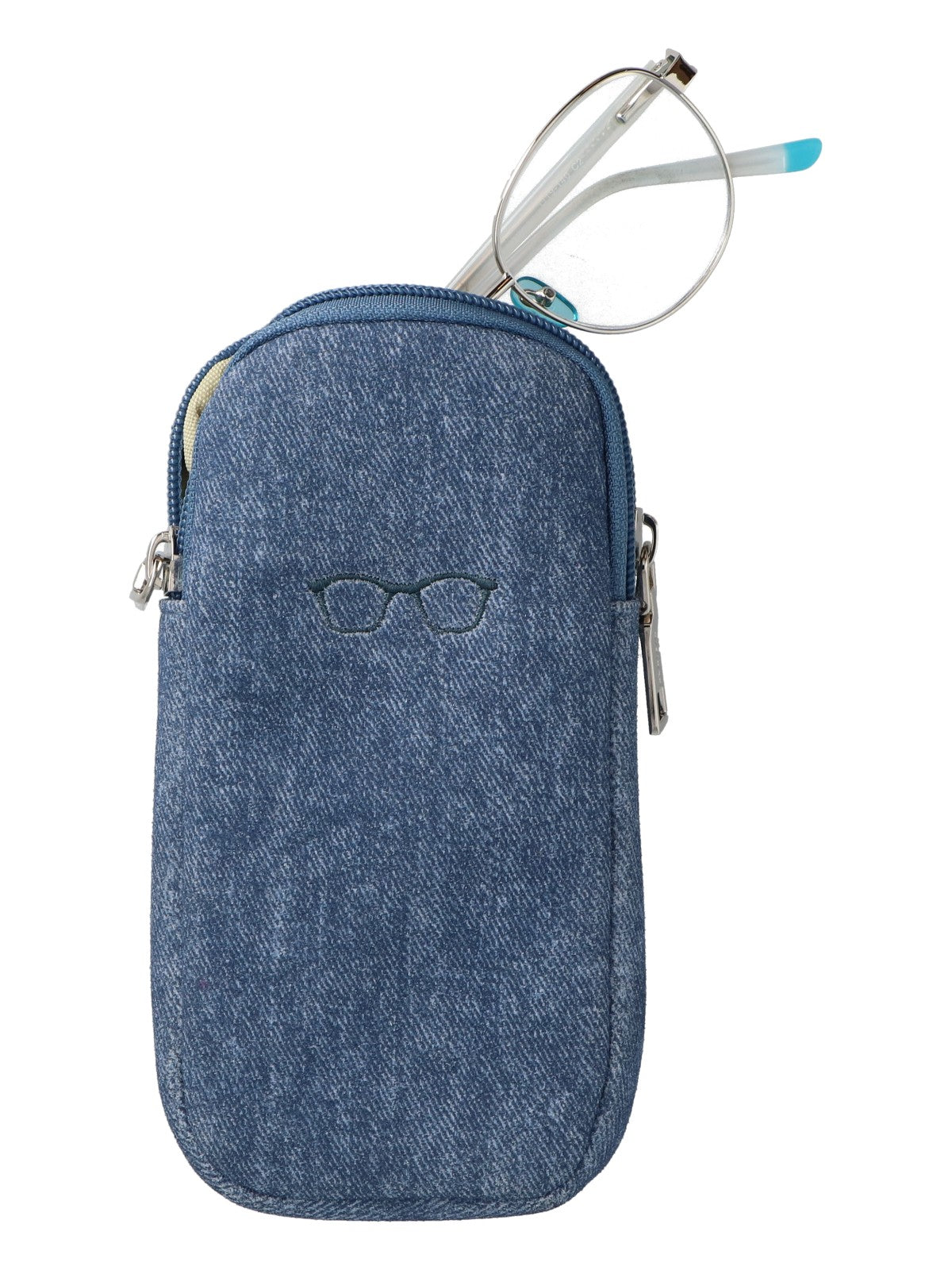 Estuche Para Anteojos Mujer Twin Glasscase Azul Azaleia