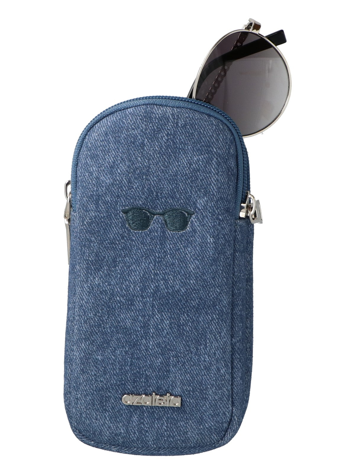 Estuche Para Anteojos Mujer Twin Glasscase Azul Azaleia