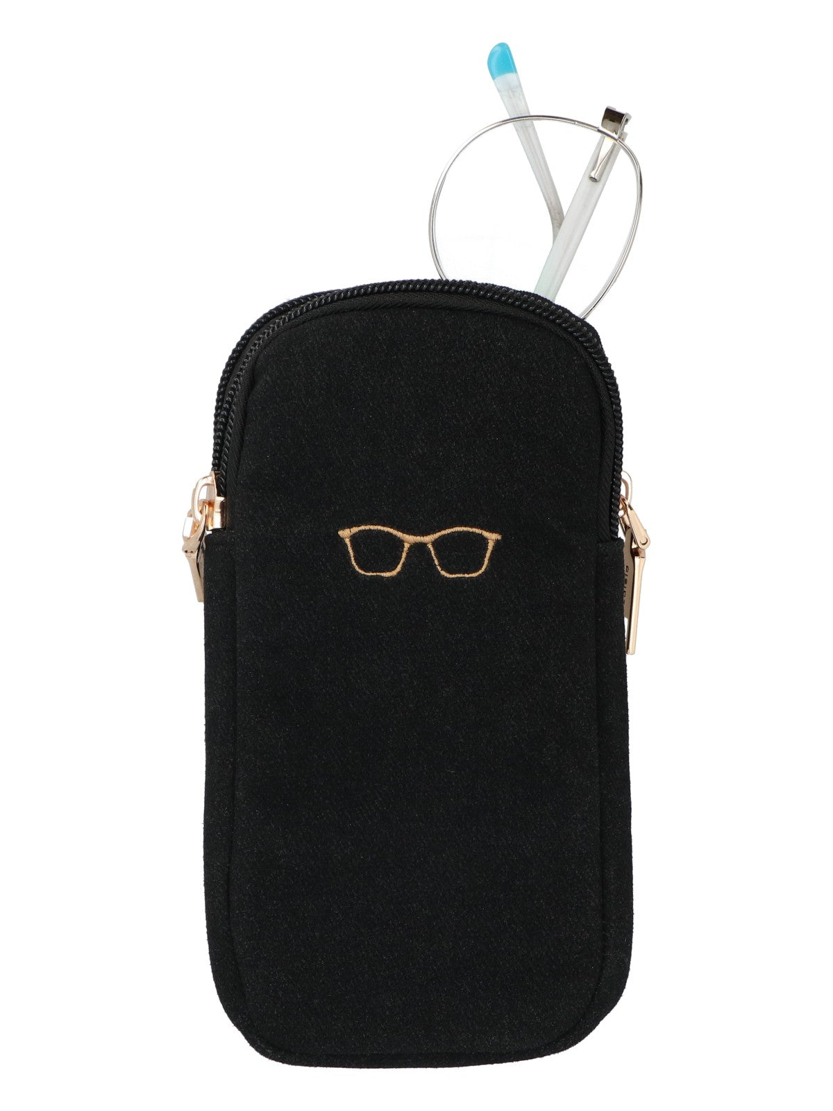 Estuche Para Anteojos Mujer Twin Glasscase Negro Azaleia