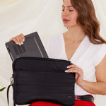 Bolso Notebook Alessio Negro Azaleia