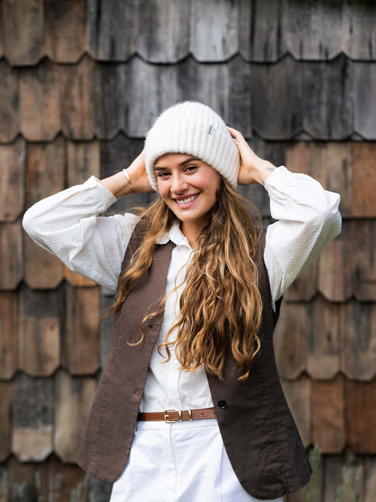 Gorro Mujer  Beanie Comfy Beige Azaleia