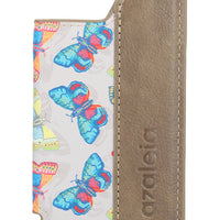 Tarjetero Mujer Phone Card Butfly Café Azaleia