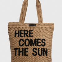 Cartera Mujer Rafia Tote Café Azaleia