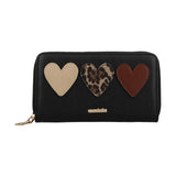 Billetera Mujer Heart Wallet Negro Azaleia