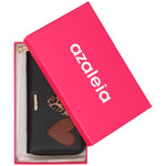 Billetera Mujer Heart Wallet Negro Azaleia