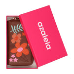 Billetera Mujer Flower Wallet Café Azaleia