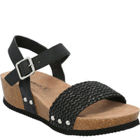 Sandalia Mujer Moneta Negro Azaleia