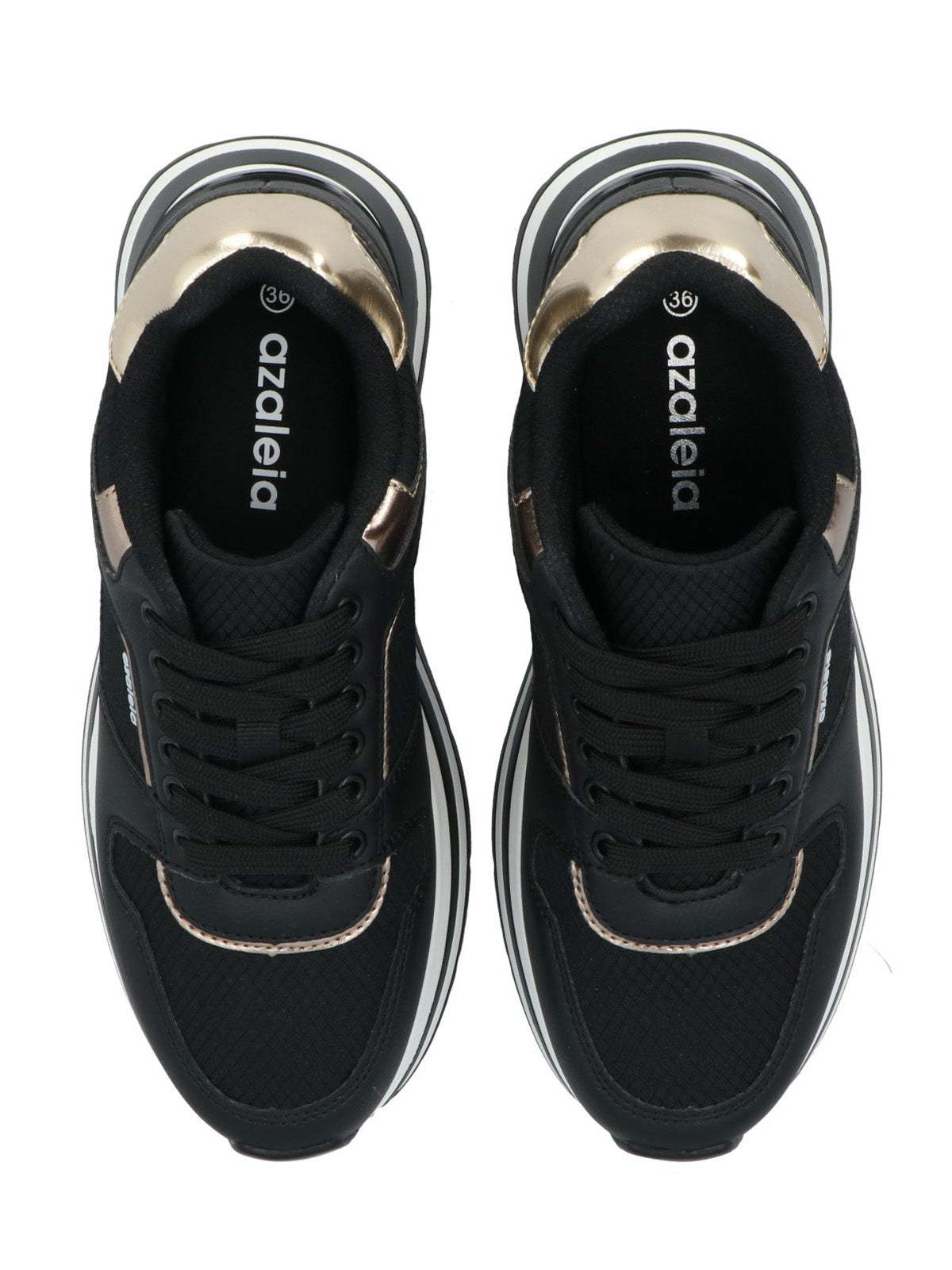 Zapatilla Mujer Edna Negro Azaleia