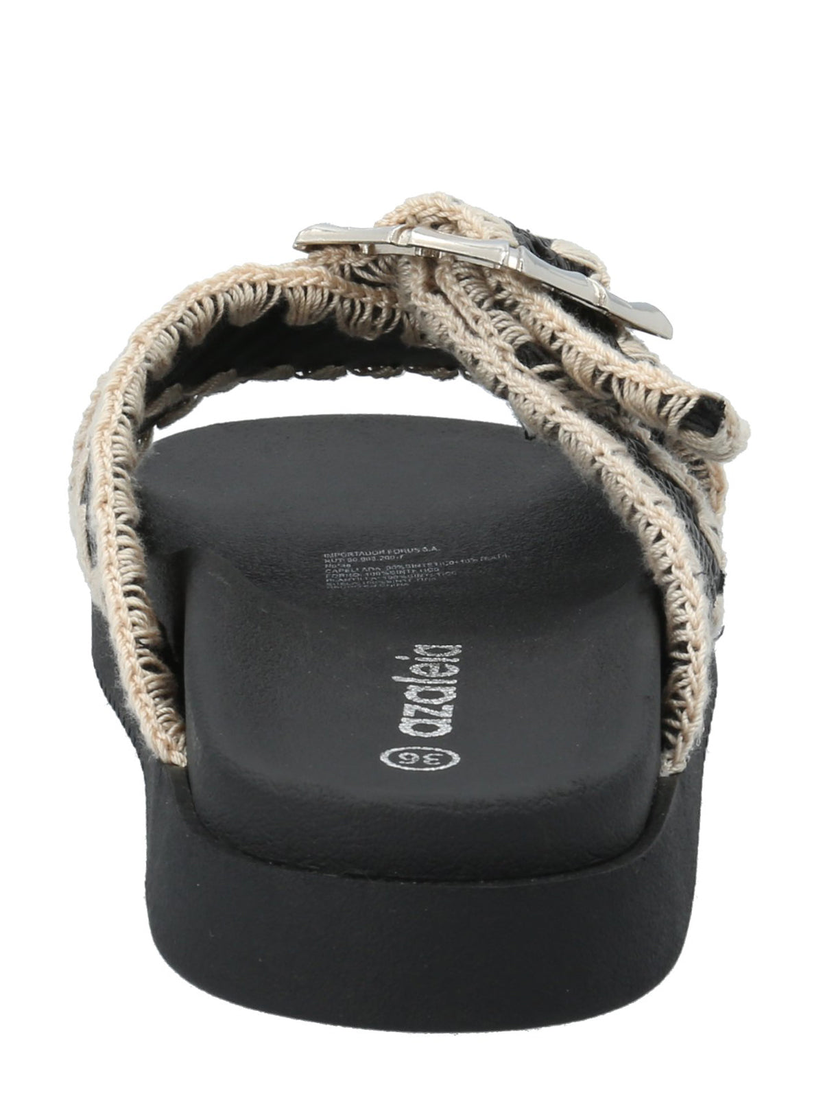 Sandalia Mujer Caeli Negro Azaleia