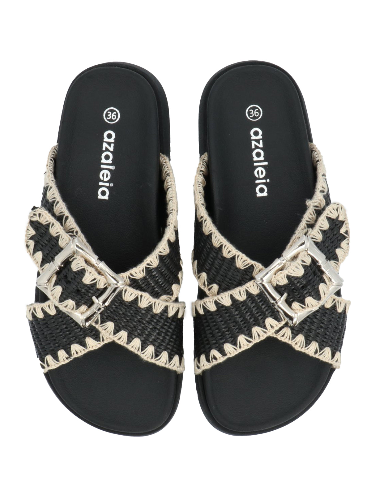 Sandalia Mujer Caeli Negro Azaleia