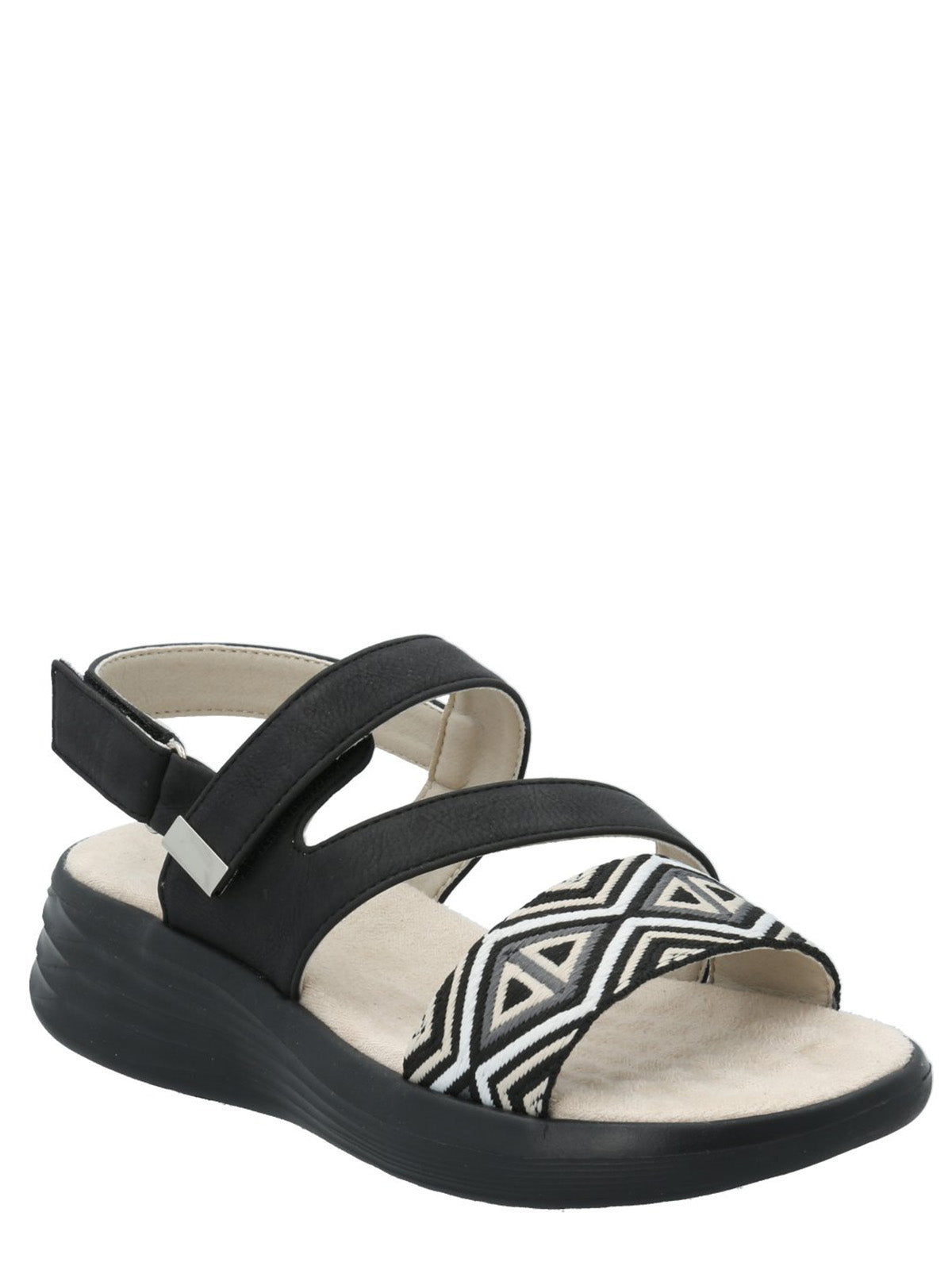 Sandalia Mujer Idara Negro Azaleia