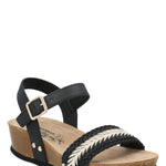 Sandalia Mujer Candida Negro Azaleia