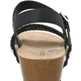 Sandalia Mujer Candida Negro Azaleia