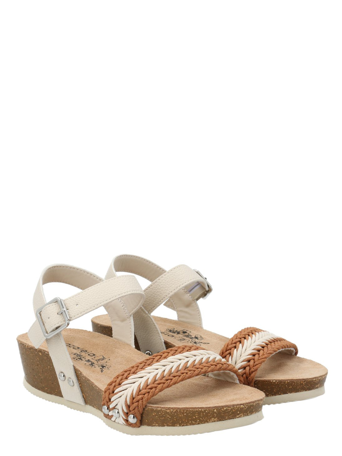 Sandalia Mujer Candida Ostra Azaleia