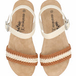 Sandalia Mujer Candida Ostra Azaleia