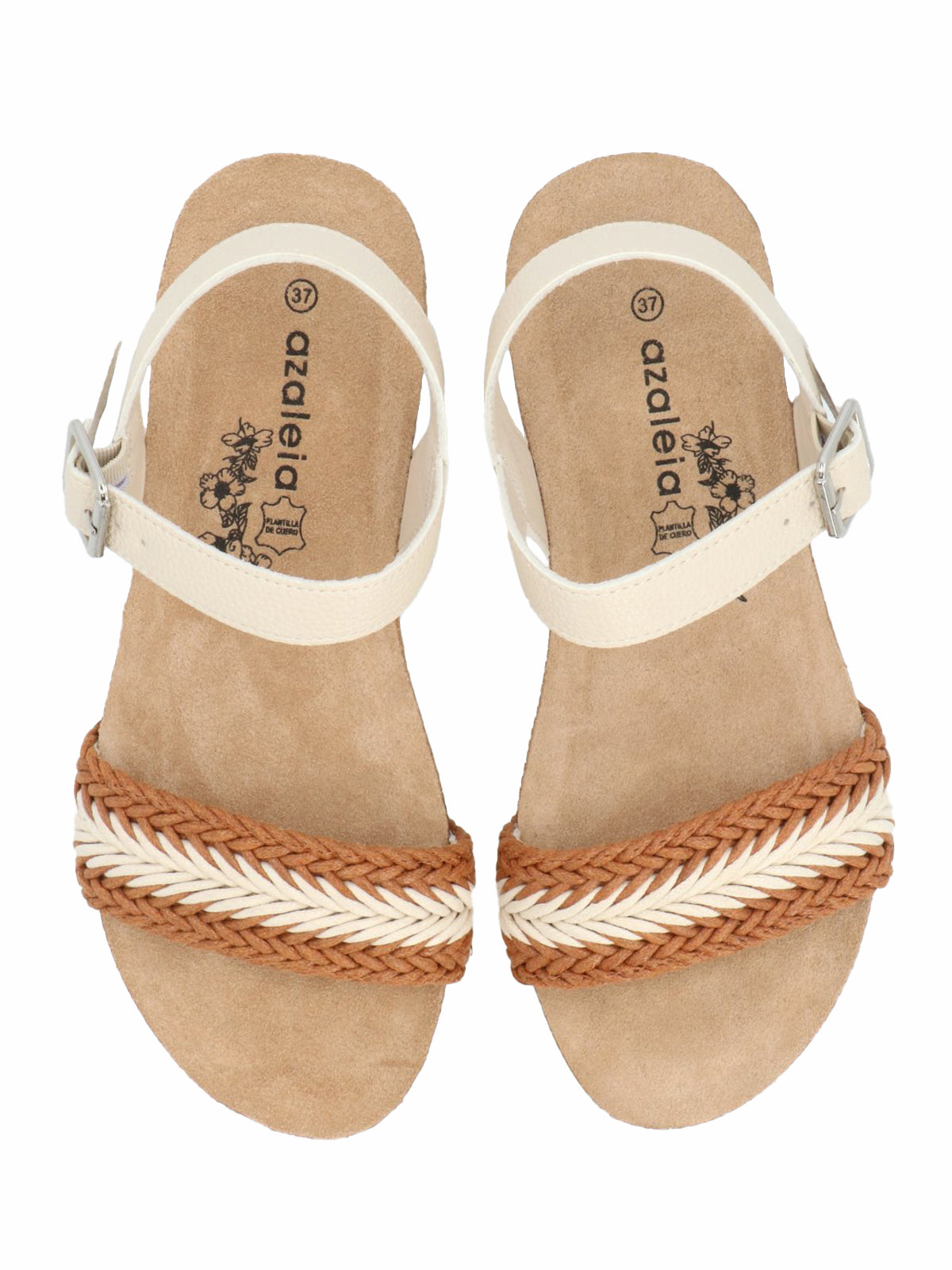 Sandalia Mujer Candida Ostra Azaleia